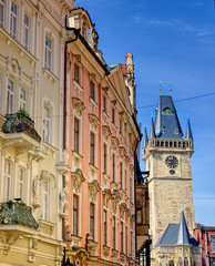 Wall Mural - The Old Town Hall in Prague, the capital of the Czech Republic, is located in Old Town Square.