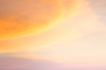 Wall Mural - orange sky at sunset background