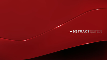Wall Mural - abstract trendy and technology concept with line movement and copy space on dark red background, vec