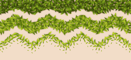 Wall Mural - Seamless leaf pattern