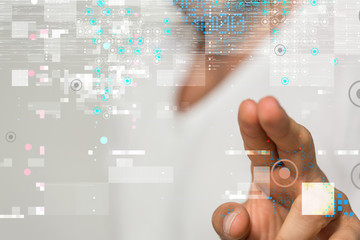 software, web development, programming concept. abstract programming