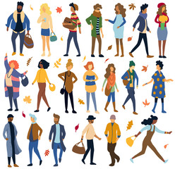 Autumn fashion doodle, illustration, doodle, sketch, drawing, vector