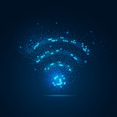 Wall Mural - wifi light