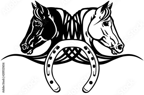 Horse Horseshoe Logo