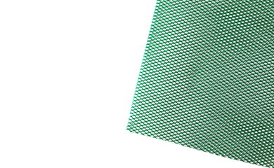 Plastic mesh texture isolated on white background, clipping path