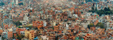 Fototapeta Do pokoju - Panoramic view of city buildings in Kathmandu , capital of Nepal.