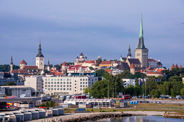 Medieval town with harbour