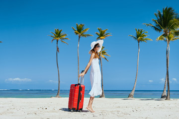 woman on the beach