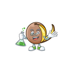 Sticker - Professor cartoon bambangan fruit isolated on white background