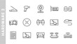 © LUTFIX - hardware 2 icon set. Outline Style. each made in 64x64 pixel