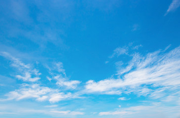 Wall Mural - beauty white cloud and clear blue sky in sunny day texture background