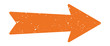 © Blake Alan - Distressed Arrow | Vintage Orange Pointer | Retro Directions