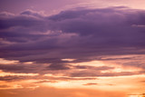Fototapeta Zachód słońca - Sky background in vintage style