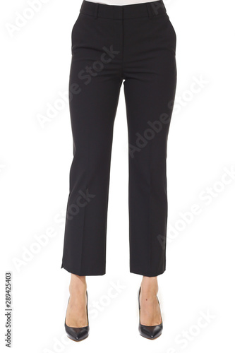 Culottes Jeans Trousers On Model Legs With White Stiletto Heels Buy This Stock Photo And Explore Similar Images At Adobe Stock Adobe Stock