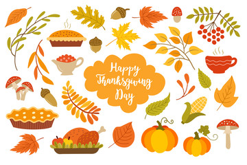Thanksgiving design elements.