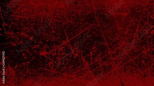 Cuadros en Lienzo grunge halloween background with blood splash space on wall