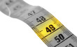 © michaklootwijk - Measuring tape, selective focus on 49