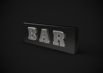 Slots Bar Symbol Slot Machine Reel Casino 3D Render