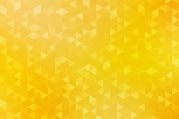 Sticker - Yellow triangles mosaic background. Abstract tiles pattern.