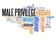 Male privilege word cloud