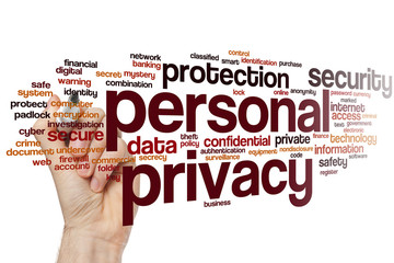 Sticker - Personal privacy word cloud