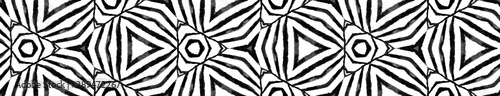 Fotografía Black and white handdrawn Seamless Border Scroll.