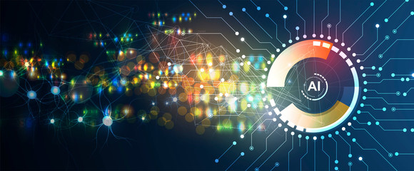 Wall Mural - conceptual technology illustration of artificial intelligence