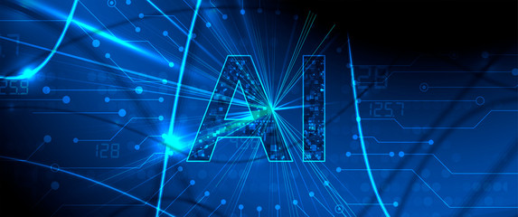 Conceptual technology illustration of artificial intelligence