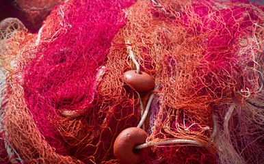 Red Fishing Nets