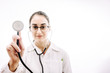 © expressiovisual - Doctor with stethoscope and white coat