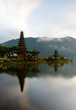 © koburu - Pura Ulun Danu Beratan Temple at Bedugul, Bali Indonesia. Scenic view during sunrise.