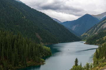 Naklejka na meble Kolsay lake - mountain lake in Kazakhstan