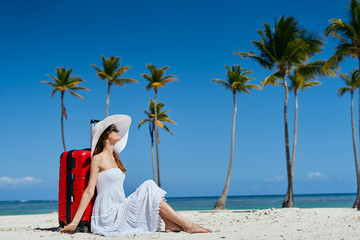 young woman on the beach