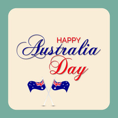 Wall Mural - Happy Australia Day