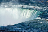 Fototapeta Maki - upper edge of the famous Niagara Falls (Horseshoe Falls) from the Canadian side in spring