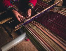 Peruvian Weaver Working