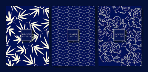 Japanese Indigo Blue Background