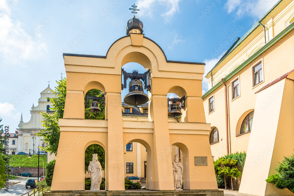 View at the Belfry  of Greek Catholic Church of Saint John the Baptist in Przemysl - Poland - obrazy, fototapety, plakaty 