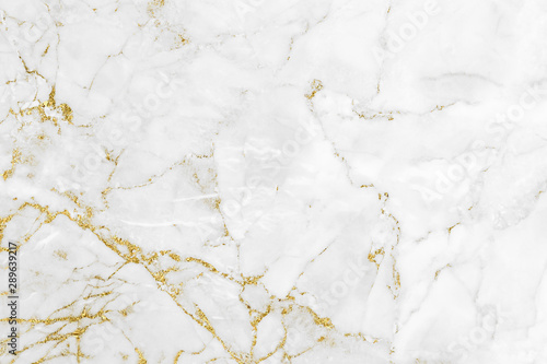 Photographie White gold marble texture pattern background with high resolution design for cov