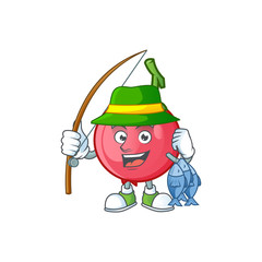 Canvas Print - Fishing sweet lovi lovi fruit for icon character.