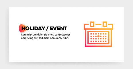 Wall Mural - HOLIDAY & EVENT ICON CONCEPT