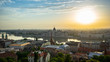 Budapest skyline with Parliament Building in Budapest city, Hungary