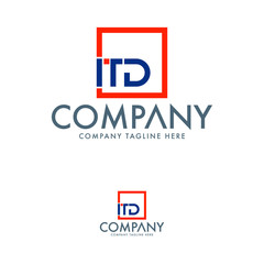 Wall Mural - Creative ITD Logo Design Template