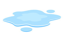 Water Spill Vector Illustration