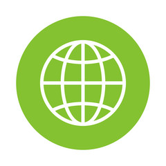 Wall Mural - globe world vector icon