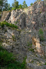 Sticker - Felswand am Lehenkopf bei St. Blasien im Südschwazwald - rock face in the Black Forest