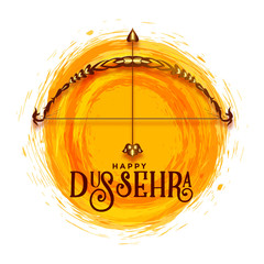 Wall Mural - creative happy dussehra festival greeting design background