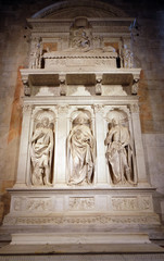 Wall Mural - Altar of St. Regulus (Saints John the Baptist, Regulus and Sebastian) in the Cathedral of St Martin in Lucca, Italy