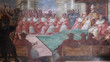 The Council of Mantua of 1459, fresco in Mantua Cathedral, Italy 