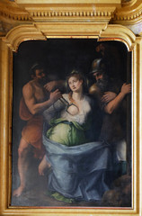 Wall Mural - Martyrdom of Saint Agatha of Sicily altarpiece in Mantua Cathedral, Italy